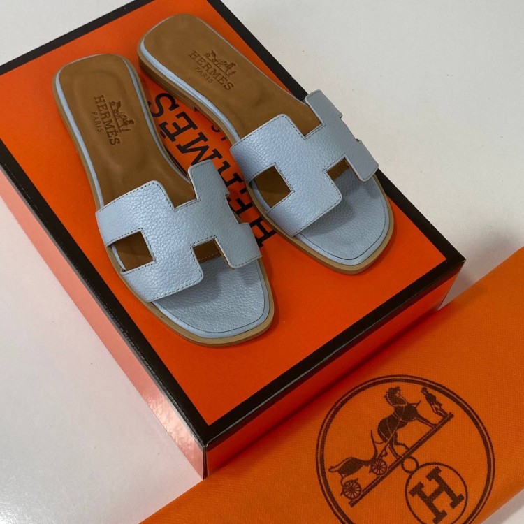 HERMES SANDALS ORAN TERLİK GRİ